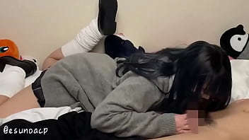 Preview 4 of Doggy Anal Pain - 連れ込んだJ○ギャルにフェラしてもらう動画