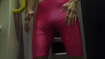Preview 2 of Gang Rapega Force Fuck - Edging on a Busy Train in Pink Lycra