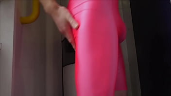 Preview 3 of Gang Rapega Force Fuck - Edging on a Busy Train in Pink Lycra