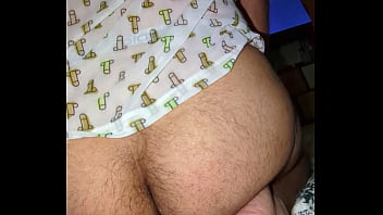 Preview 2 of Fitted Up - Gaping Hairy hole with dildo