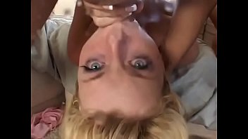 Preview 2 of Big Bobbs Weoman - Two salacious pretty blonde cuties Lexi Love and Sophie Dee enjoy licking tons of cum from camera lens after nasty  sex with three dudes