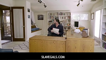 Preview 1 of Bezzrea - SlaveGals - Freeuse Fucking My New Teen Employee At Work - Cierra Bell,  Violet Starr,  Jack Vegas