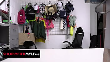 Preview 1 of Mom And My Family Job - Busty PE Coach Gets Caught Shoplifting