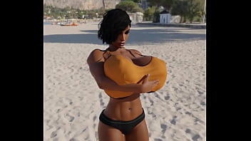 Preview 4 of Pissy And Cum - Overwatch Pharah Body inflation Pov