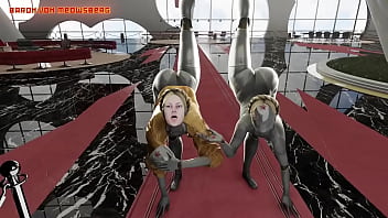 Preview 2 of Sex At Vergiin - Atomic Heart twins &quot_Advanced special&quot_ verification procedure (blowjob version)