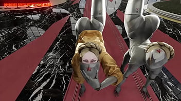Preview 4 of Sex At Vergiin - Atomic Heart twins &quot_Advanced special&quot_ verification procedure (blowjob version)