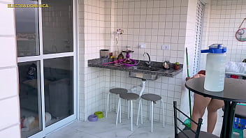 Preview 4 of Fuck Em All 2 - Contratei essa empregada e ela veio com esse shorts para me provocar,  ela &eacute_ muito safada,  fico louco de tes&atilde_o nessa bunda