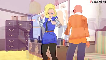 Preview 1 of Anaedr - Android 18 sucks Roshi ́s dick for money | Dragon Ball Zex 5 | Full 1hr movie on Sheer &amp_ PTRN: Fantasyking3