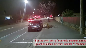Preview 4 of Grade10 Scandal - Brazen Kiwi Trashy bitch pissed on in plain view on the sidewalk as motorist yells out