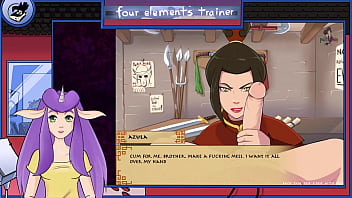 Preview 2 of Lennox Luxe Mp5 - Avatar the last Airbender Four Elements Trainer Part 28 Royal handjob