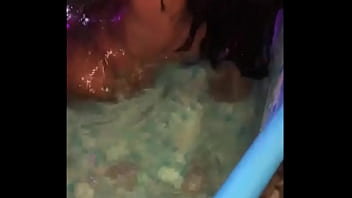 Preview 1 of 2019 1st Time - pool party girl strips and dance