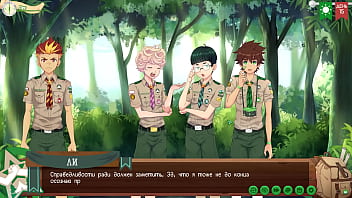 Preview 2 of Vinoxxxpro Sexy Hd - Game: Friends Camp path 2,  part 7 - In the forest with Taiga  (russian voiceover)