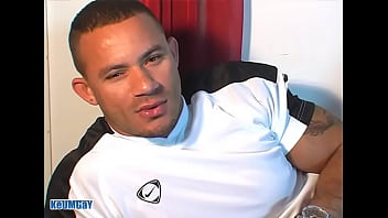 Preview 1 of Mom Wisher - Athletic male gets wanked his huge dick by us