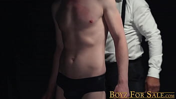 Preview 1 of Pakistan Pron Vidio - Twink mouth stuffed with socks during BDSM anal play