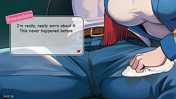 Preview 2 of Maria Mia Und Mia Magma Lesbian - Honeysun gameplay part 1 Awesome start with Red Head flight attendant