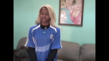Preview 1 of Ed Hairy Teen - Ebony babe with natural tits shows off her body for the camera