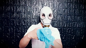 Preview 2 of Wife And Has Band Sex - ASMR Gasmask &amp_ Medical Fetish