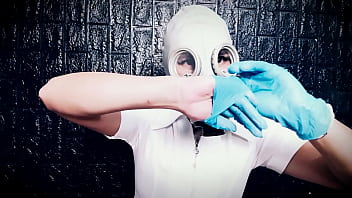 Preview 4 of Wife And Has Band Sex - ASMR Gasmask &amp_ Medical Fetish