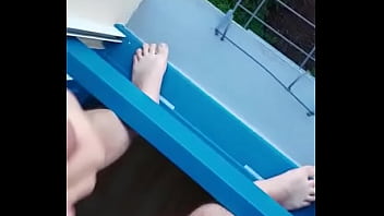 Preview 2 of Wc Seks - exhib whore #1 Cuming outside the window