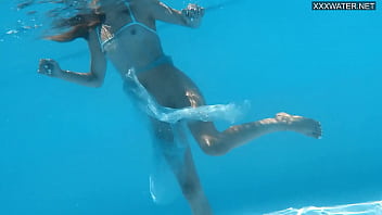 Preview 3 of Zee Telugu Soyagamvideos - Bonnie sexy tight petite brunette pornstar swimming