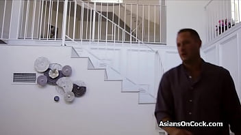 Preview 2 of Sawse - Asian coed spinner seduces big dick for a ride