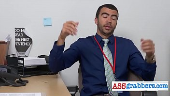 Preview 2 of Hmmhbojto - Office meeting with bondage sex games between horny gay studs.