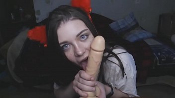 Preview 4 of Porn Lyubov Tikhomirova - Catgirl gives you a blowjob while you play with her