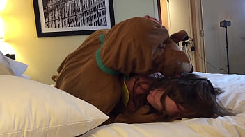 Preview 4 of Big Bubs Oly - Scooby Doo Fucks Mature Crossdresser with BIG ASS