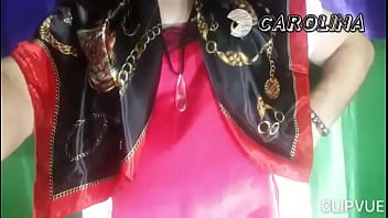 Preview 1 of Cumloading On Leg - CAROLINA SATIN SENSUAL SEX