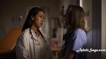Preview 2 of Kaijal - Doctor Seduces Nurse To Cover Up Mishap - Sinn Sage,  Vicky Chase