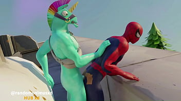 Preview 4 of Out Room - Spider-Man fucked by the fortnite furry llambro