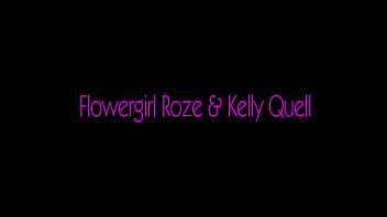 Preview 1 of Slave Painting Toenails - REALTGIRLS: Wreck My Gape - Flowergoth Roze &amp_ Kelly Quell