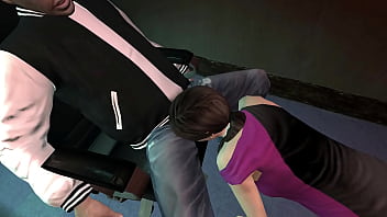 Preview 2 of Dog And Girls Vidoes - GTA 4 - Luis gets a Blow Job from an Asian Babe (Kay Hartman) in the Club