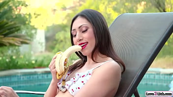 Preview 1 of Bokep Tente - Teen stepdaughter trick stepmom into sex