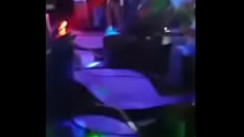 Preview 2 of Two Old Men And A Young - In the club with her giant knockers with lots of fans
