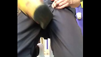 Preview 1 of Grab Penis In Bus - Le&ccedil_on de self ballbusting
