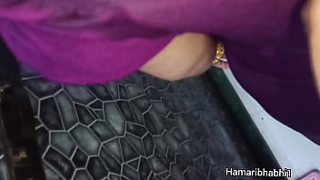 Preview 2 of Nylonbeine Bahn - Hot Indian Desi Bhabhi bathing in sexy velvet gown.