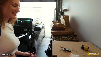 Preview 1 of Nude Ebony Small Porn - Roadside - Big Tits Teen Tricked Into Sex By Mechanic