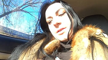 Preview 2 of Shine Vagina - Preview - Cheating wife goes fur-coat shopping with her husband&#039_s friend. She will suck his cock out-door 221