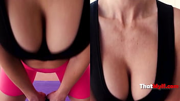 Preview 1 of Jungle Style Shaved - Bouncing Boobs &amp_ Banging Bods - Crystal Clark | ThatMylf