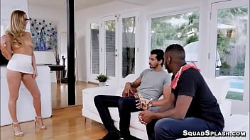 Preview 2 of Cueet Teen - Karla Kush and two massive black cocks