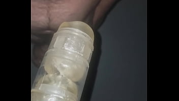 Preview 3 of 9month Pregnant Dildo - Edging with 2 Fleshlight Quickshots at the terrace