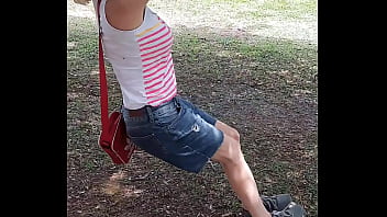 Preview 3 of Gangbang Publix - Provocando no parque / Atrevida Stella Still / Dick Hot