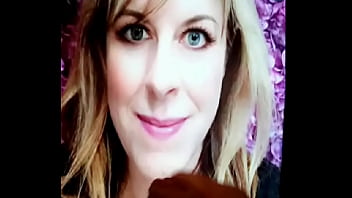 Preview 1 of Sylvie Van Der Vaart Cumtribute - Janet LaBar gets a nice slow motion cum tribute