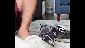 Preview 3 of Dick Woods Fred Mayer - Stinky sweaty smelly dirty well-worn used nasty cheesy old crusty disgusting white socks