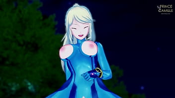 Preview 3 of Hard Very Hard Panisment - Samus wants to recharge her energies in the middle of a mission - Metroid