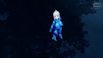 Preview 1 of Hard Very Hard Panisment - Samus wants to recharge her energies in the middle of a mission - Metroid