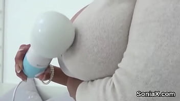 Preview 3 of Sunny Leone Kictchen Porn Videos - Unfaithful british mature lady sonia flaunts her huge naturals