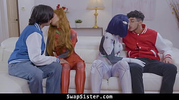 Preview 1 of Lee Gotii - Nerdy Stepbrothers Getting to Swap Their Stepsisters for Some Nasty Pleasure - Swapsister