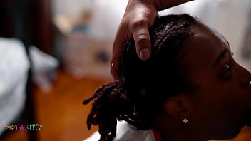 Preview 1 of Rep In Us - Ebony Amatuer KittyLove railed from behind